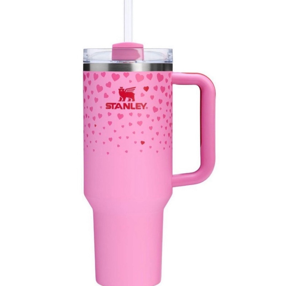 Stanley 40 oz Stainless Steel H2.0 Flowstate Quencher Tumbler Sweet Hearts